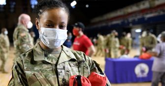 army woman on thanking all who serve event
